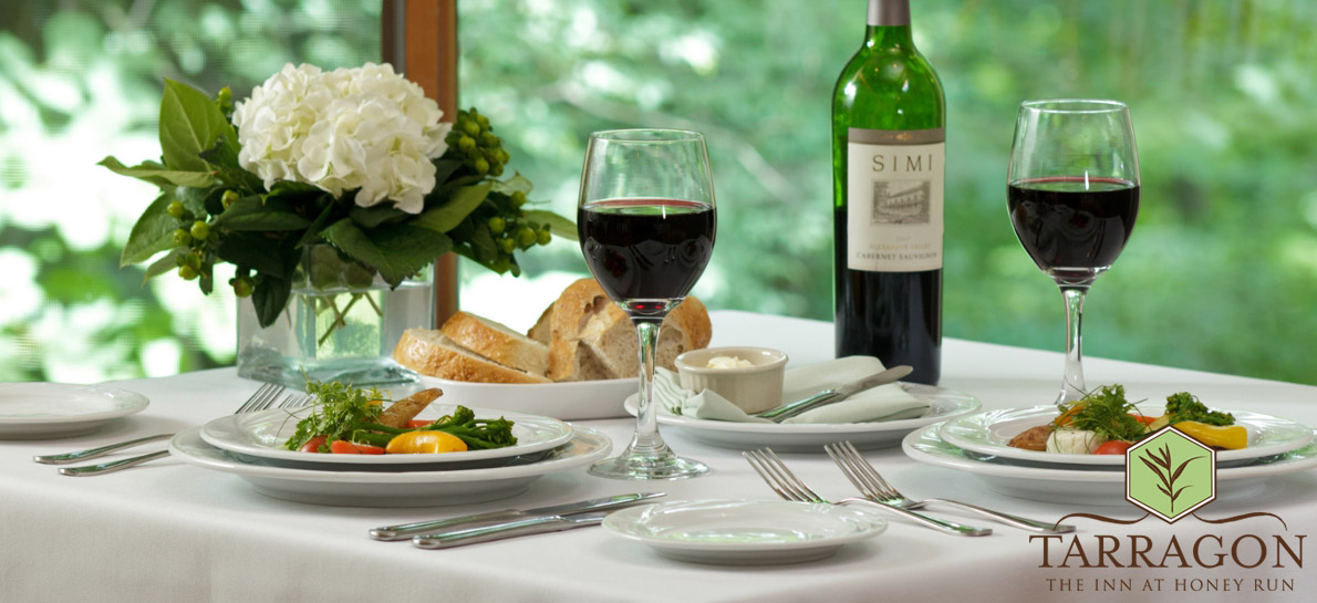 Tarragon Breakfast, Lunch, Dinner Menus at The Inn at Honey Run
